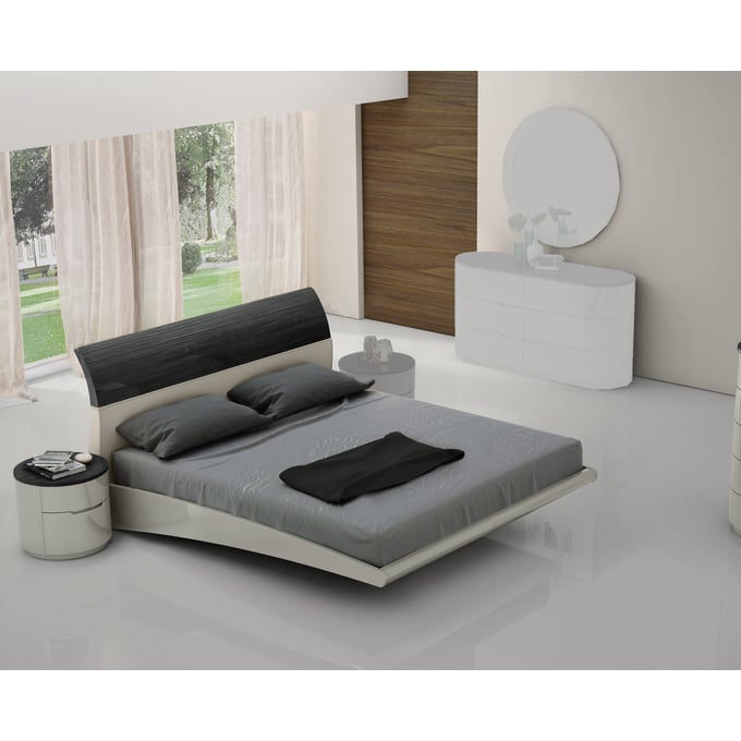 JM Furniture Amsterdam Grey 2pc Bedroom Set with King Bed JNM-18213-BR-S1